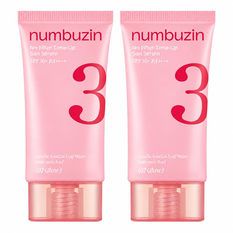 numbuzin No.3 Porcelain Base-skip Tone Up Beige Sunscreen 50ml 01 Blur / 02 Glow (7 Options)