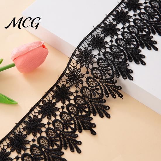 Decorative Lace for Sewing 1.4 Yards Floral Trim, 9.5cm Wide Ribbon, Craft Ribbon Crafts Edging Wedding Dress Embellishment, DIY Sewing, Gift