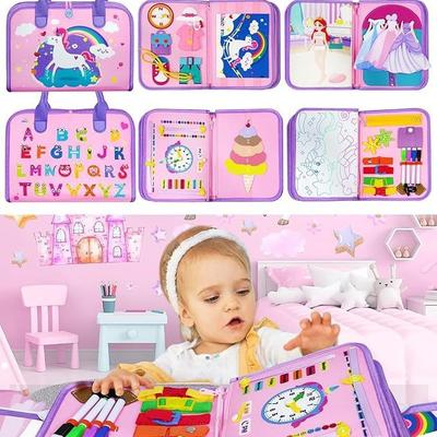 Filz Beschäftigungsbrett, Anziehbrett Lernspielzeug Kinderfilz Lernbrett Filz Früherziehung