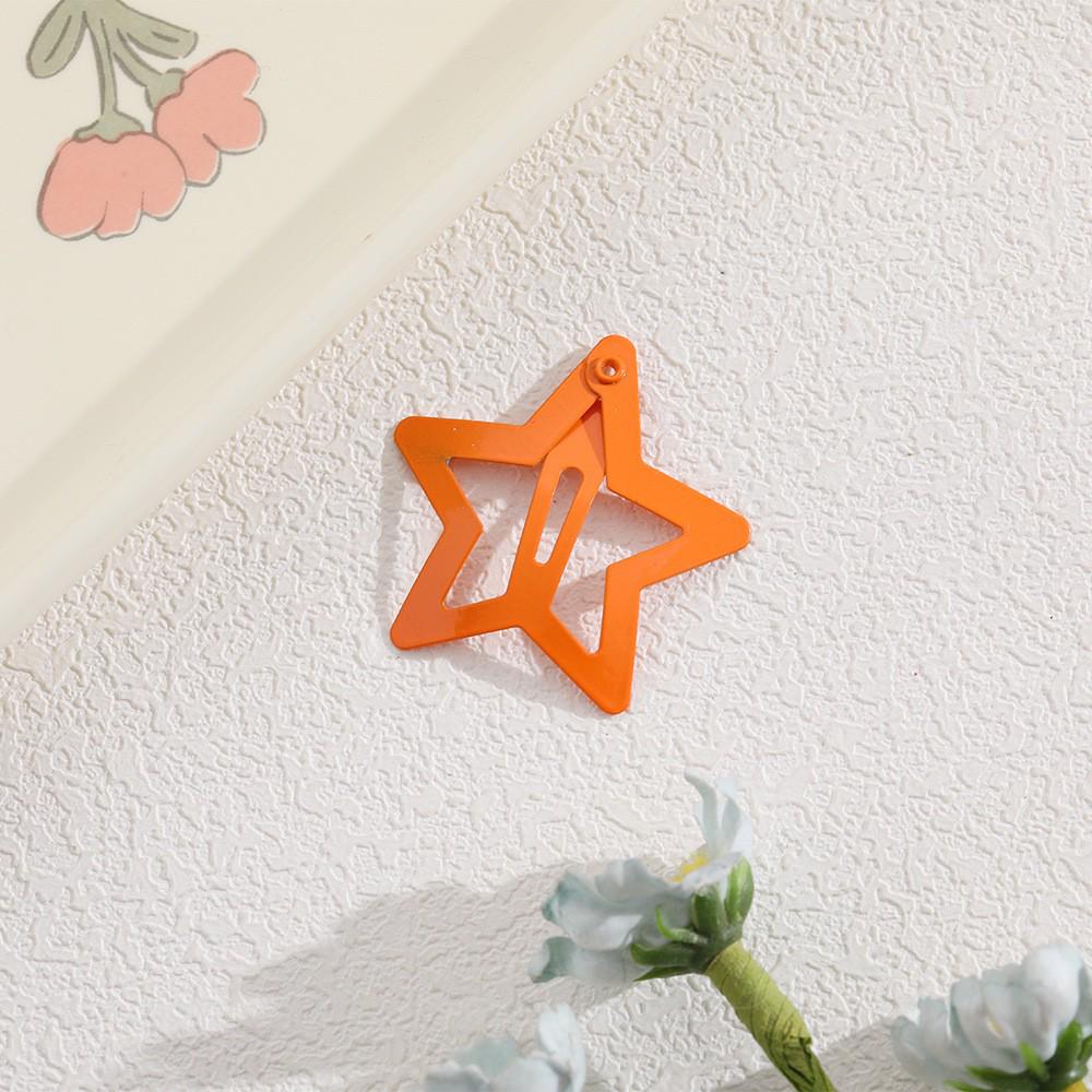 Children's Candy Color Star Hair Clips - Small Size BB Bangs Accessories