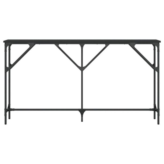 VidaXL Console Table Black 140x23x75 Cm Engineered Wood 837772