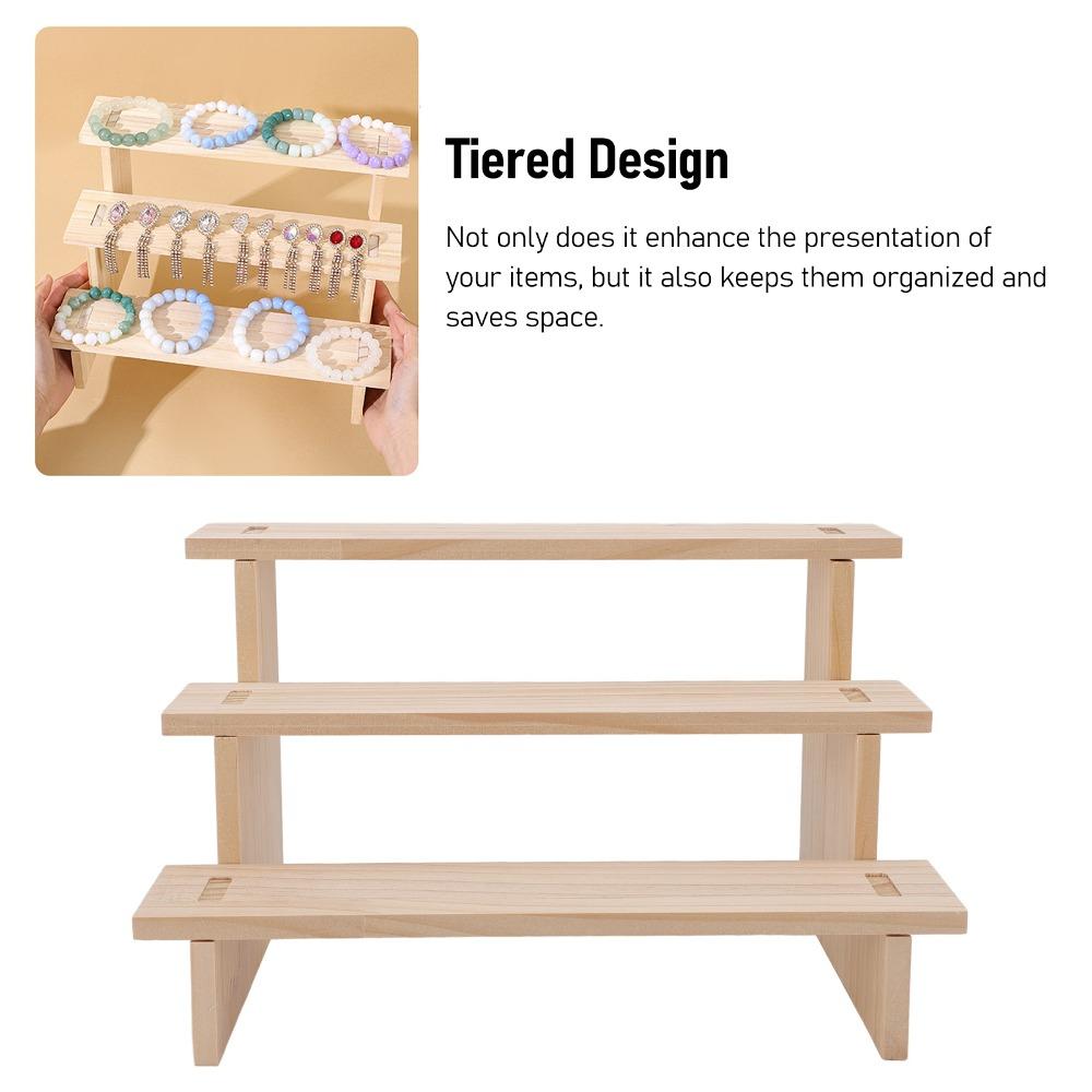 3 Tier 3 Tier Display Shelf Multifunctional Dessert Display Stand  Cabinet Storage