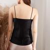 Women’s Summer Butterfly Embroidery Silk Camisole – Mulberry Stretch Satin, Candy Color Macaron, 12 Colors, Stylish Back Design.