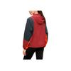 Under Armour Color Block Woven Half-Zip Hooded Training Sweatshirt Women Sweatshirt Red 1376920-638
