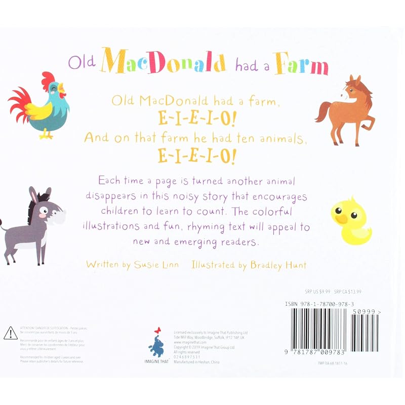Old MacDonald Had a Farm (Counting To Ten Books)