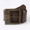 Y2K Retro Wide Waist Belt Pin Buckle PU Leather Waistbands Vintage Metal Buckle Wide Belt  Outwear