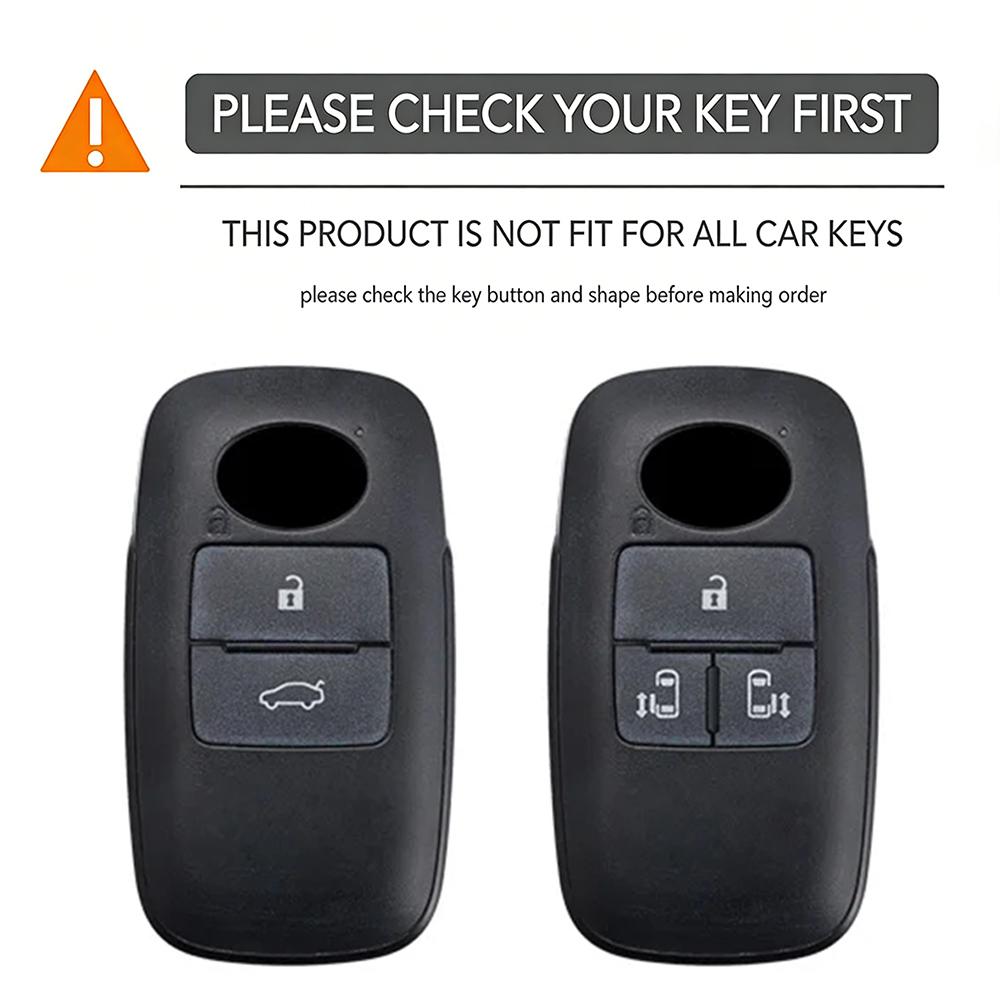 Silicone Car Key Cover For Toyota Raize Veloz Avanza Wigo Case For Daihatsu Rocky Key Holder Remote Case For Keychain Alarm