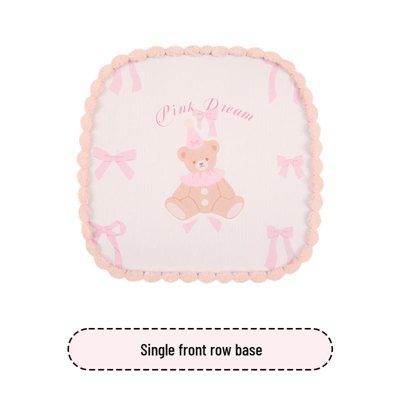 Cartoon Goddess Style Universal Car Seat Cushion for Women - All-Season, Fits BYD Dolphin, Yuan UP, Seal, Yuan Pro