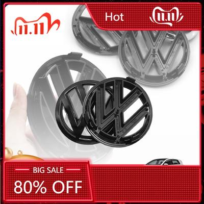 Neu Für Volkswagen VW Embleme Auto Mülleimer Volkswagen 120mm 110mm Auto Logo Emblem Haube Vorne Und Hinten Heckzeichen Hinteres Abzeichen 6R0