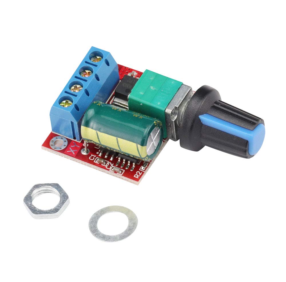 VKLSVAN 3pcs PWM Speed Controller 5A Mini Motor DC 5V-35V Speed Controller Switch LED Dimmer