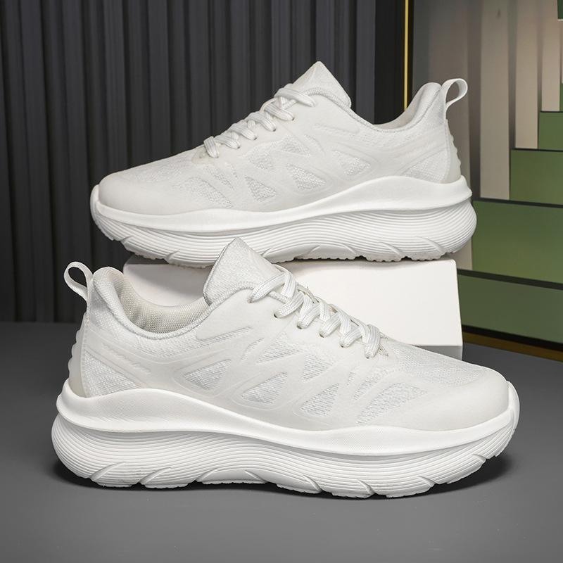 

Мужские и женские пары большого размера многоцветные спортивные туфли повседневные универсальные для улицы повседневные легкие с мягкой подошвой кроссовки для бега 45 белый