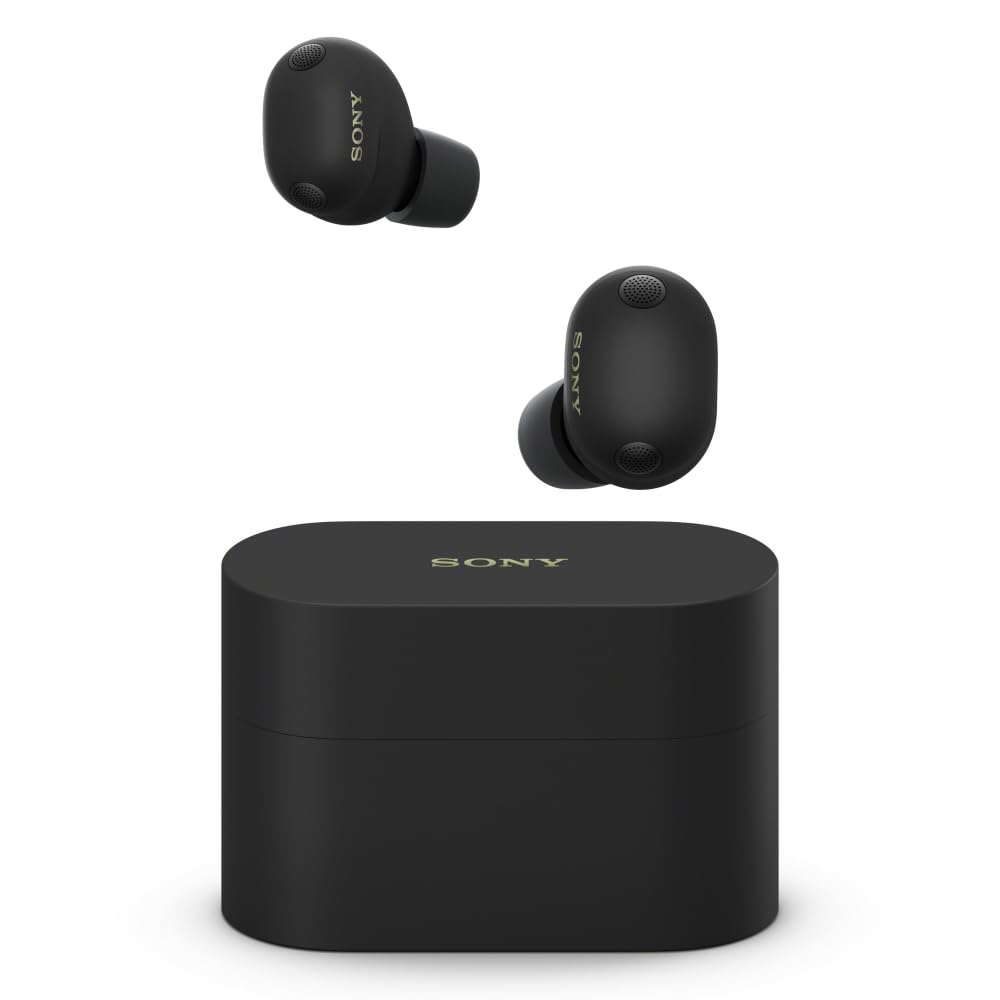 Sony WF-1000XM6 Black Wireless Earbuds, Bluetooth, High-Resolution Audio, World-Class Noise Cancellation, Ambient Sound Capture, High-Performance