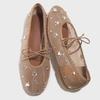 Diamond Luxury Mesh Mules Sandals Women Breathable Beach Crystal Mary Jane Shoes Female Comfort Summer Ballet Flats Women