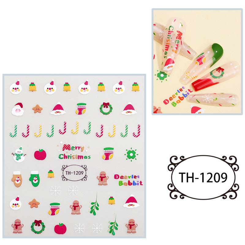 New Year Nail Art Stickers Bronzing Year of the Dragon Chinese Style Mahjong Cartoon Nail Stickers Decoration