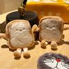 1/2pcs Toast Coin Purse  Cartoon Cute Portable Earphone Bag  Creative Small Storage Bag