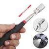 Metal 25810LB Pickup Stick Portable Metal Suction Stick Retractable Magnetic Pickup Auto Repair Tool with Light Magnetic Rod