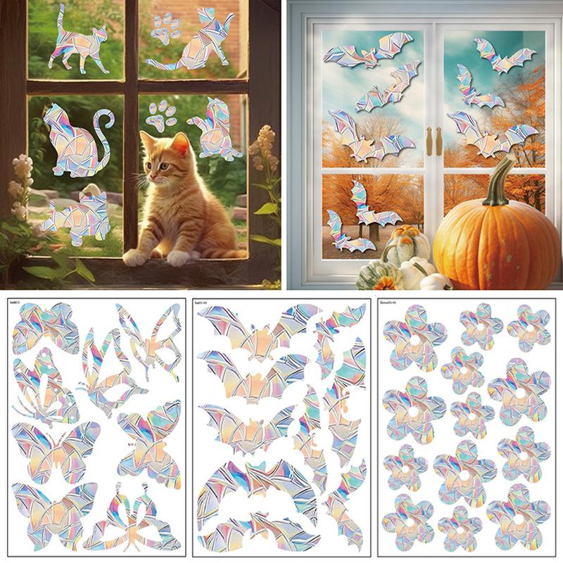 

Наклейки на дверь, стекло, окно на День благодарения, стеклянные наклейки, ПВХ ослепляют, статические наклейки, двухсторонние