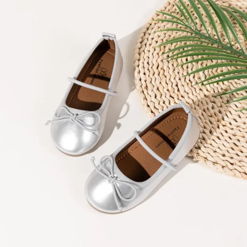 

Spring Autumn Girls Trend Leather Shoes Wine Red Fashion Kids Causal Loafers Simple Soft Children s Classic Ballet Flat Shoes 24