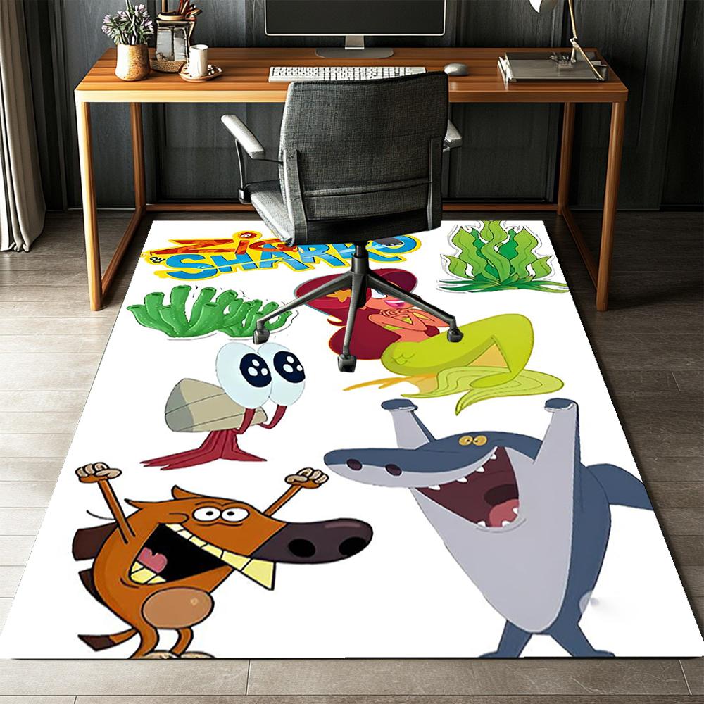 Zig & Sharko Printed Carpet Rug for Office Chair Living Room Bedroom Kitchen Room Decor Gifts