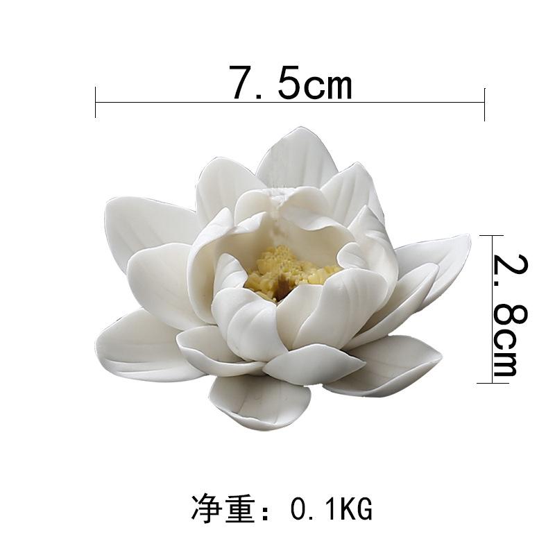 Lotus Incense Insert Household Agarwood Old Sandalwood Incense Incense Dispenser Ceramic Insert Incense Holder Incense Burner Incense Tray