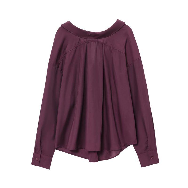 Zab Autumn New Women clothes Western Style French style Design Poplin Shirts 2346600
