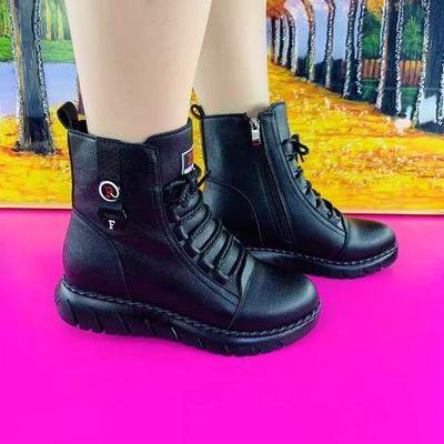 Stivali Invernali Casual Caldi in Cotone High Top Nuovi Morbida Pelle Impermeabili Fondo Piatto Antiscivolo Scarpe da Donna Sneakers Donna Lusso