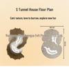 S-Shaped Wear-Resistant Double-Layer Felt Cat Tunnel Bed