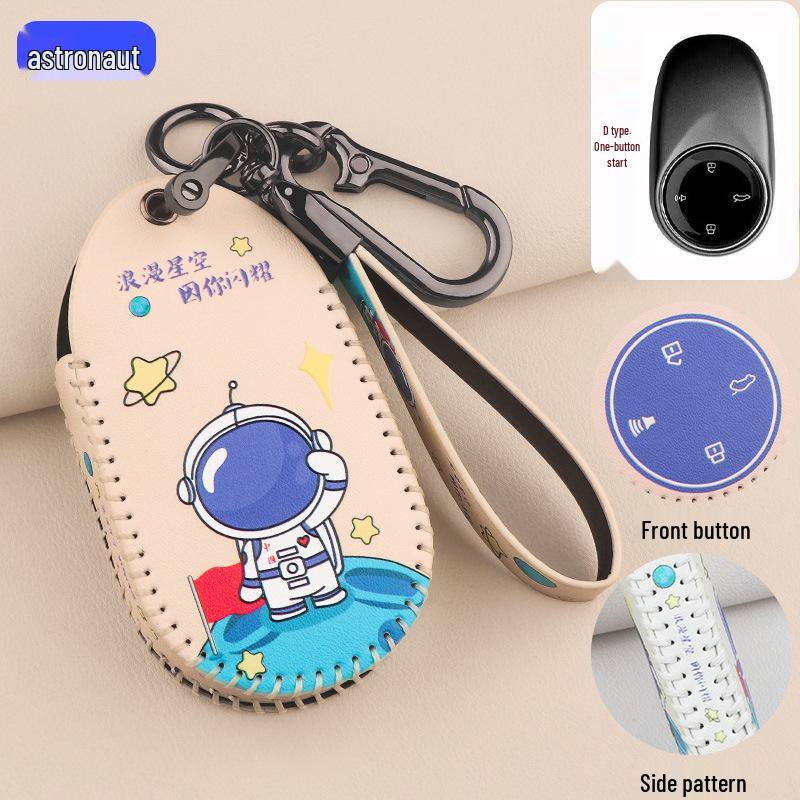 

Key Case for Neta S/U2 22 Models: Compatible with Neta U-II Electric Car, Cartoon Remote Control Key Bag with Buckle Standard