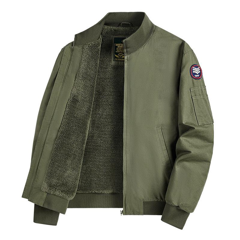 

Осенне-зимняя мужская куртка American Retro Tank с воротником-стойкой, повседневная теплая, с хлопковой подкладкой для мужчин M