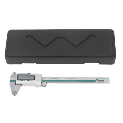 Calibrador Digital 0 A 150mm 0 A 6in Pantalla LCD de Alta Precisión Acero Inoxidable Pie de Rey Electrónico