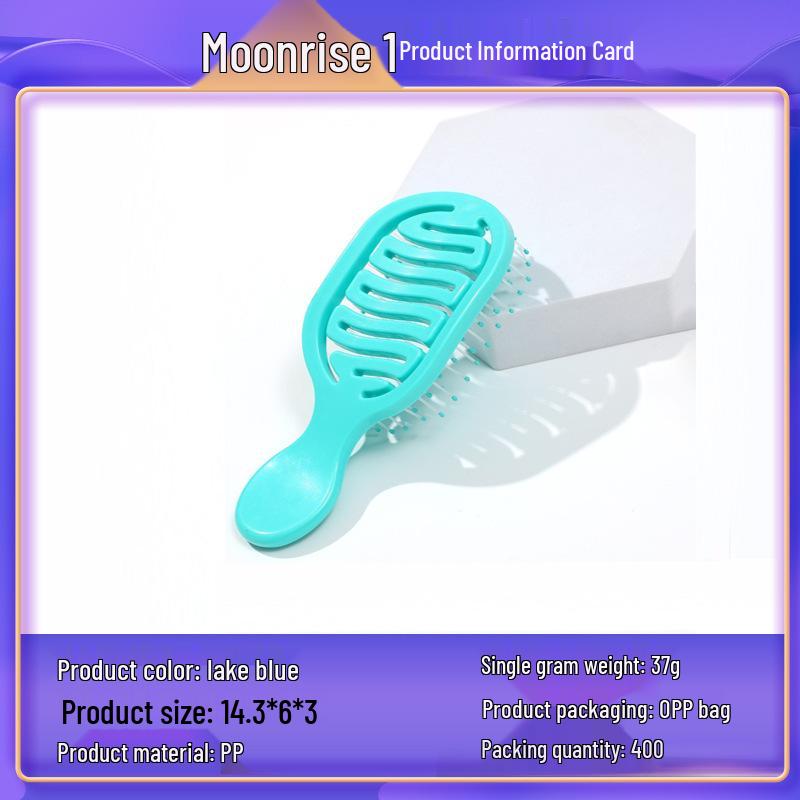 Hollow Rib Comb: High Crown, Voluminous Mini Portable Women s Hair Styling and Massage Comb