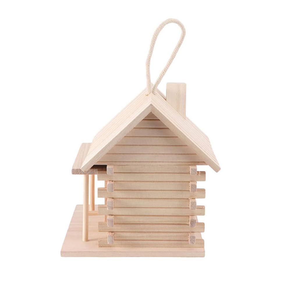 Botocoo Wildvogelnest Vogelnest Abgeschlossene Brut Wildvogel Vogelgarten Vogel im Freien Vogelbeobachtung Kasten, Kasten, Produkt, Hängend, Holz, Kasten, Futterspender,