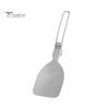 Outdoor Cooking Utensil Stainless Steel Camping Heat-Resistant Non-stick Foldable Handle Portable Turner BBQ Spatula Colander Spoon Durable