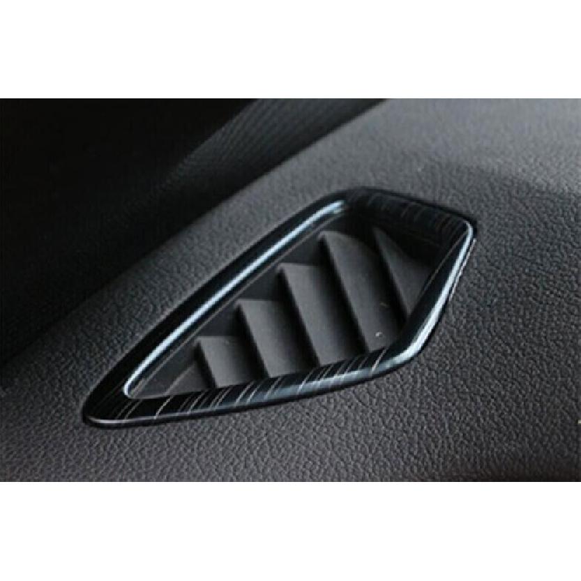 Car Console 18-22 Cover Trim L&R Air Outlet Vent For BMW 5 Series Black Titanium