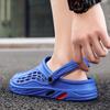 Summer Men Sandals Light EVA Mens Casual Shoes Hole Shoes Clogs Lovers Home Garden Outdoor Male Beach Flat Slippers