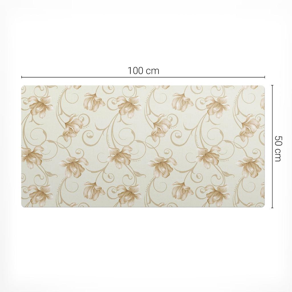 Anti-Slip Gaming Mouse Pad Floral Ornament 100x50 cm