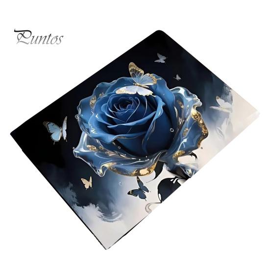 Realistic Rose Bathroom Rug 3D Floor Mat Flower Pattern Non-Slip Bath Anti-slip And Butterflies for Entrance Bedroom Living Room Butterfly Design