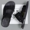 Fashion 2024 Classic Mens Sandals Summer Genuine Leather Sandals Men Outdoor Casual Lightweight Sandal Fashion Men Sandals