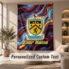 Tapestry Custom Name Text, Wall Hanging Tapestry Home Room DecorBurnley Football