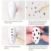 5pcs Double-Headed Nail Art Dotting Brush, Imprint Dotting Pen, Dual-Use Dotting Pen, Carving Pen, Wooden Stick Tool, Press-On Pen