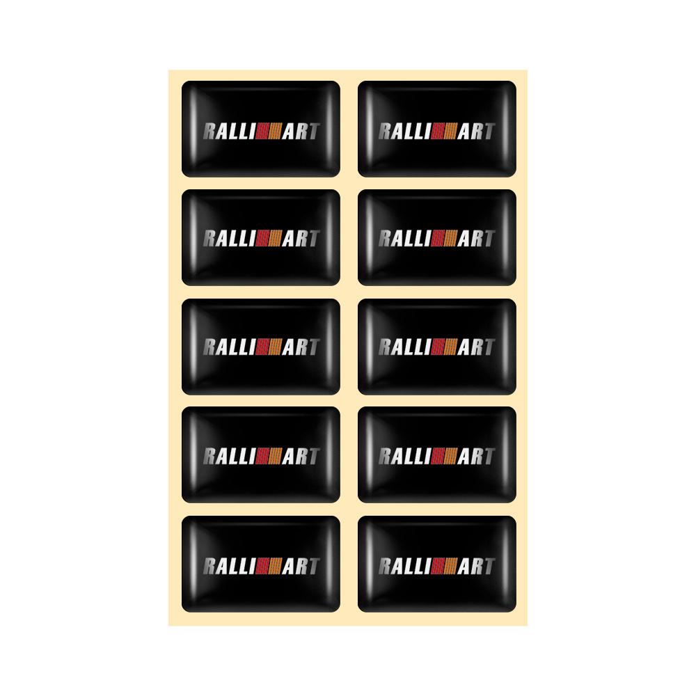 

3D Epoxy Car Emblems Decor Stickers Auto Accessories For Mitsubishi Ralliart Lancer EX Outlander ASX Competition Pajero V73 l200