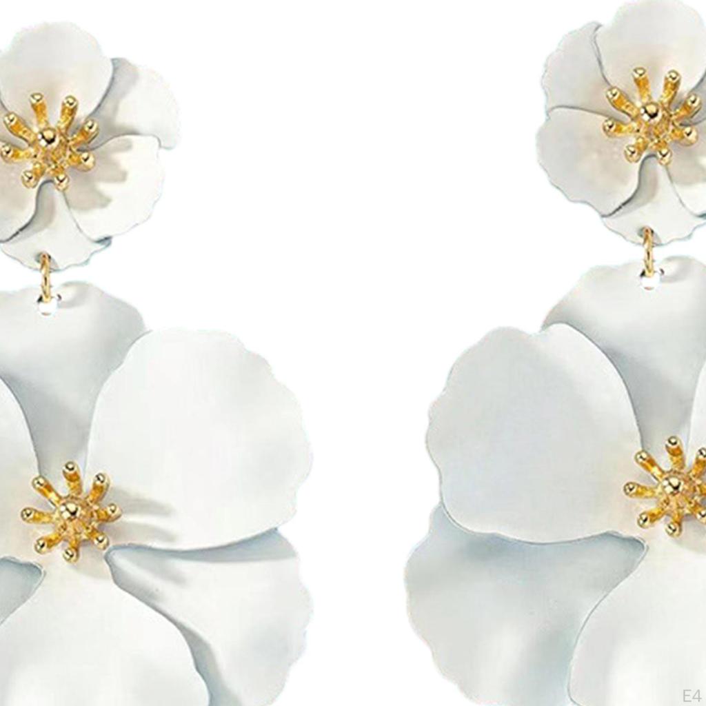 Floral Drop Earrings for Elegant Events