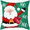 Christmas Cartoon Patterns Throw Pillow Cover With Short Plush Print For Living Room Sofa Decoration Cushion Cover Pillow Covers