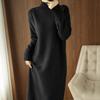Women's Winter Thick Knit Knitwear Sweater To Knee Long Dress Streetwear Tops Pullovers For Women Elegant