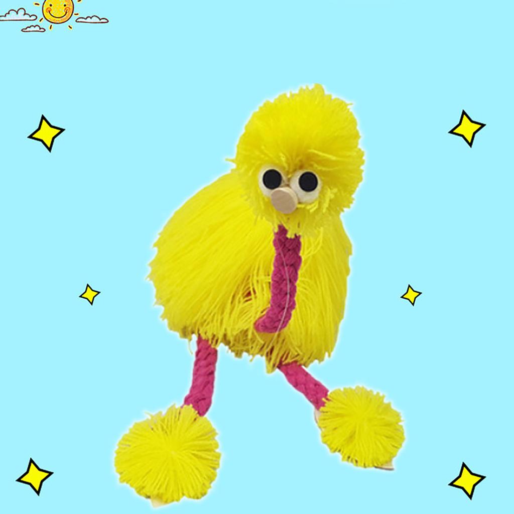 Fadenpuppe Strauß, lustige und kreative Puzzle-Fadenpuppe, neues und einzigartiges Puppenspielzeug