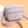 Dámská vícevrstvá nylonová taška Lehká taška přes rameno Taška crossbody pro matku