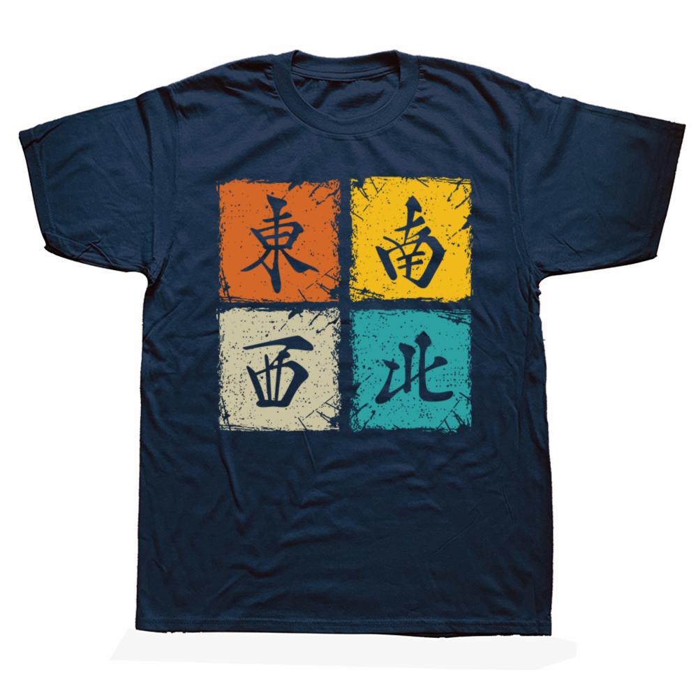New Funny Mahjong Graphic Print Tops Men Casual Oversized T-shirt 2024 Summer Hip Hop Fashion Short Sleeve Crewneck T Shirts