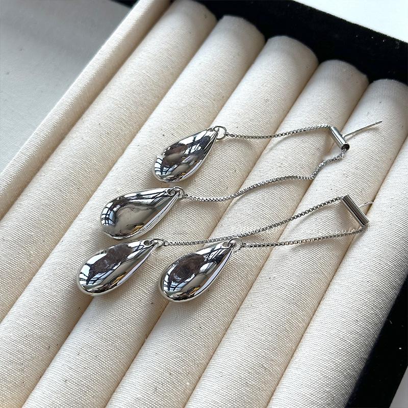 European and American Exaggerated Metal Droplet Pendants Long Tassel Earrings 2026 Fashion Jewelry Accessories For Women or Girl