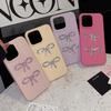3D Sparkling Diamond Bow Phone Case17Apple16Light Luxury iphone14promax Applicable13Advanced Sense11
