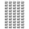 50Pcs Stainless Steel Cable Clips 2-Wire Cord Fixing Holder Clamp Set Kit for Solar Panel - Durable Cable Management